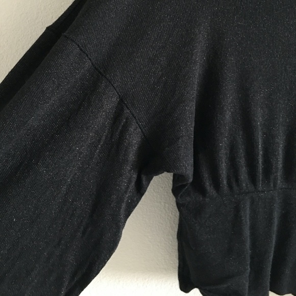 Free People Black  T/Neck Blouse Size XS - Picture 5 of 14